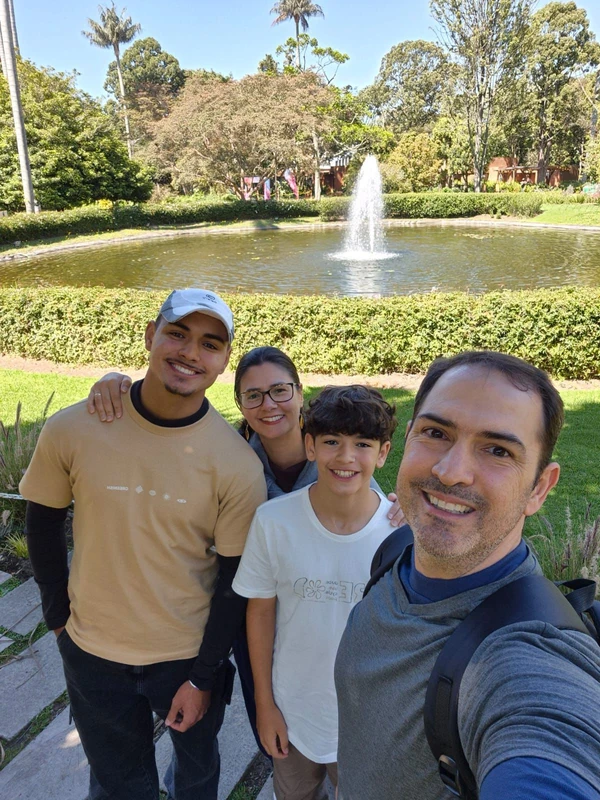 
Denise Klein e Filipe Bermudes com os filhos Ilan e Eric