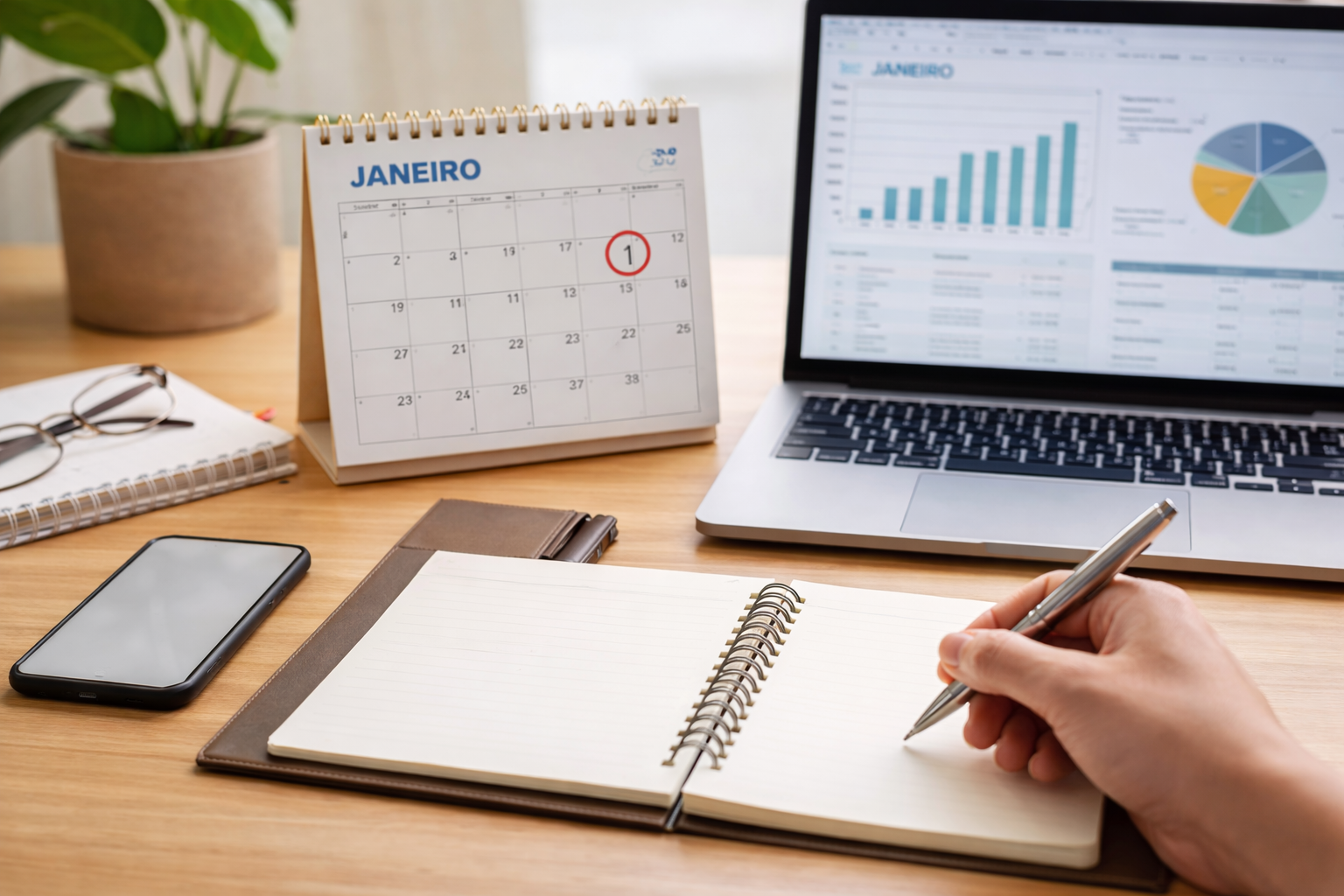 2026 começa com organização, disciplina e foco no longo prazo. Crédito: Imagem gerada pelo ChatGPT