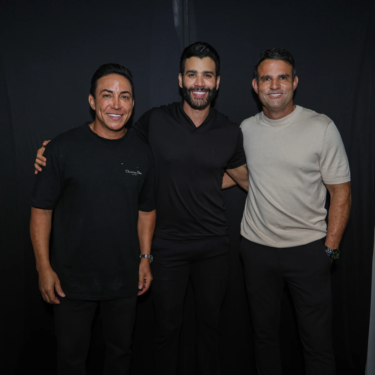 Nelinho Miranda, Gustavo Lima e Itagildo Marques 