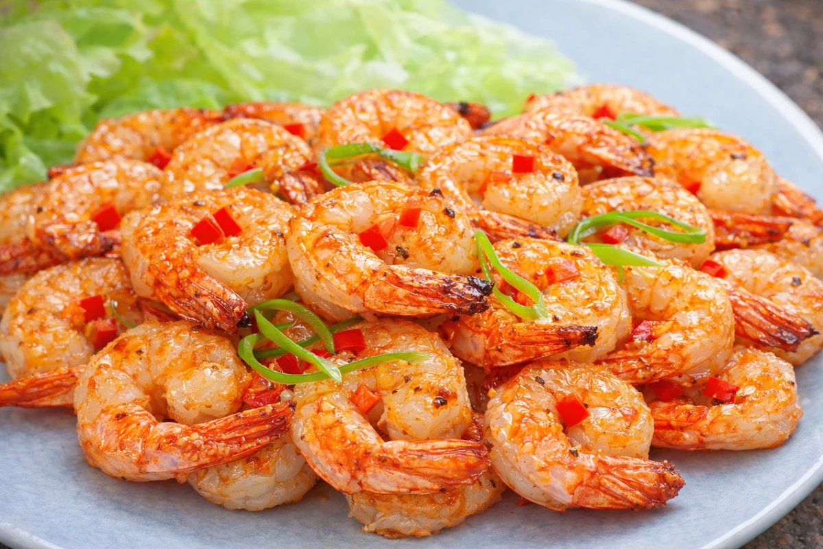 Camarões VM salteados estão na receita de hoje