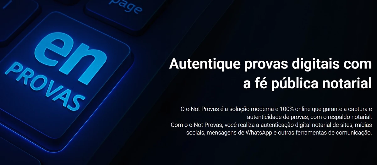 e-Not Provas: serviço digital para validação de conteúdo online