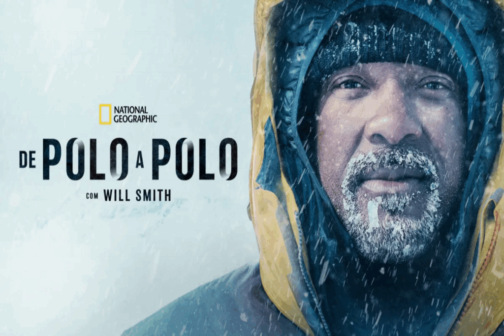 “De Polo a Polo com Will Smith” mostra o ator em uma jornada pelos extremos do planeta, vivenciando desafios ao lado de exploradores e cientistas (Imagem: Reprodução digital | National Geographic)
