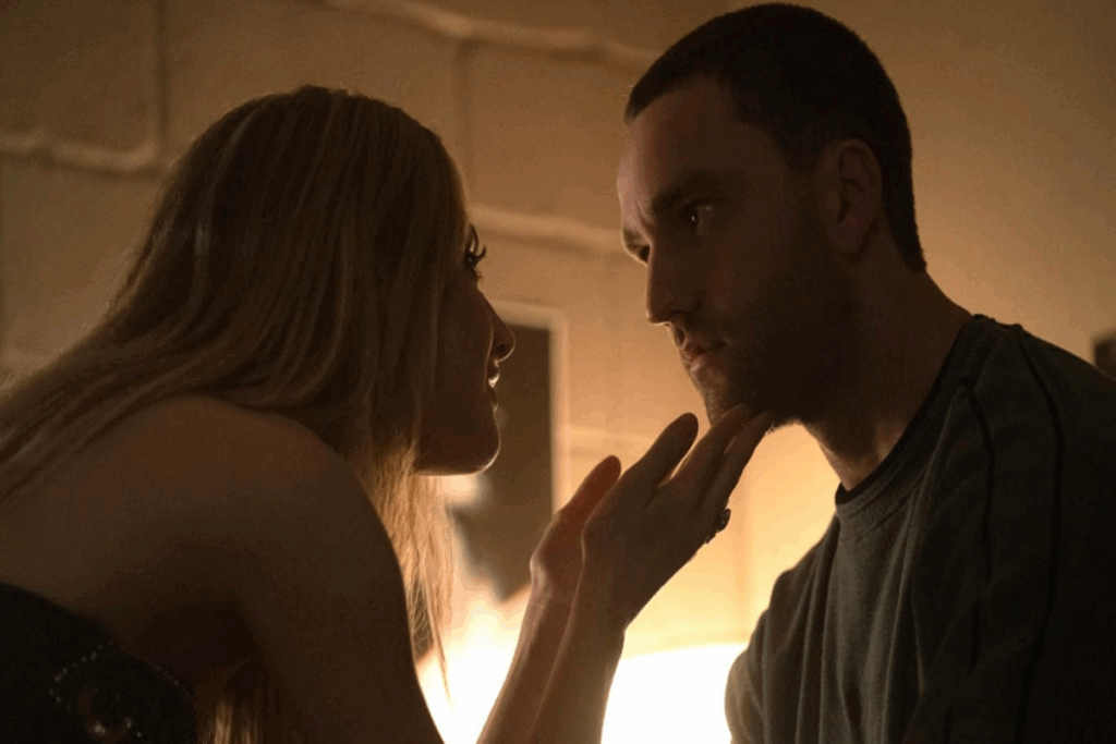 “Me Conte Mentiras” acompanha o relacionamento conturbado entre Lucy e Stephen, marcado por jogos emocionais e segredos (Imagem: Reprodução digital | Hulu)