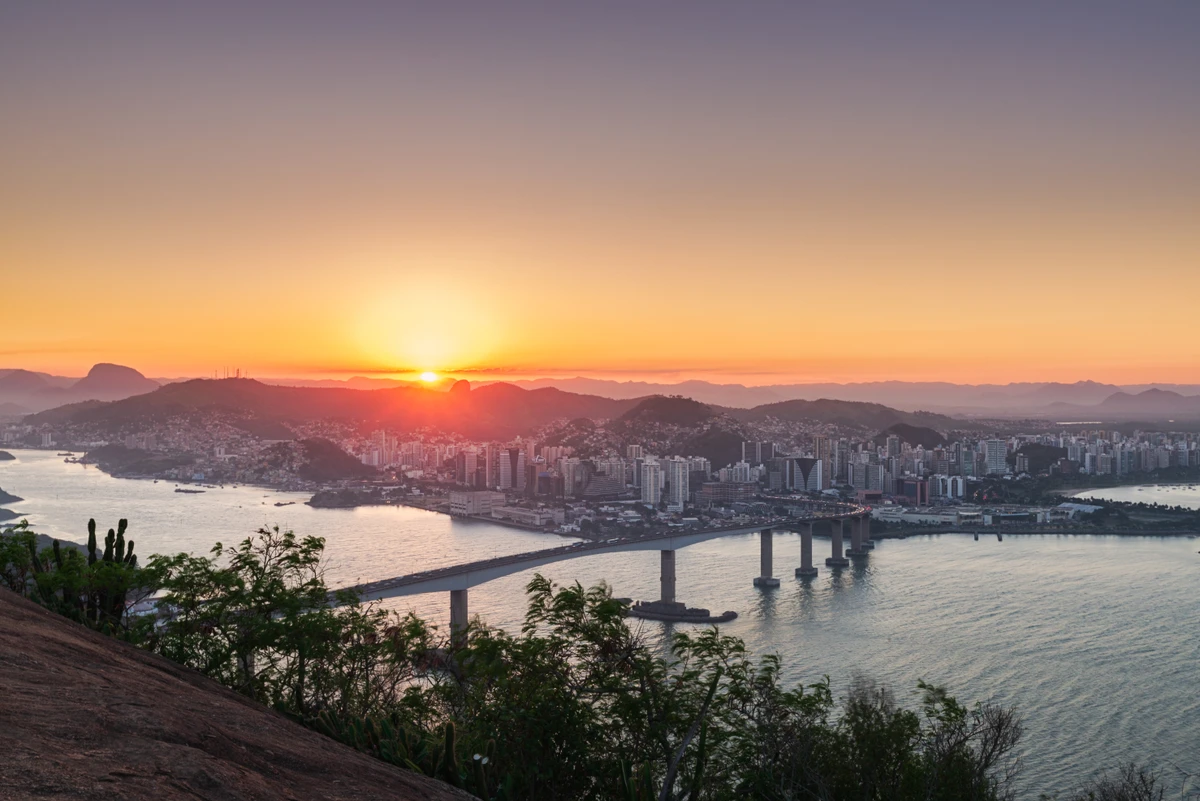 Pôr do sol em Vitória