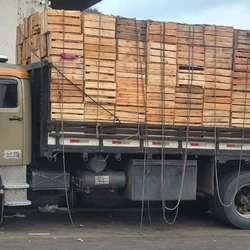 Veículo carregado de frutas foi levado na madrugada desta terça-feira (13); vítima foi abandonada na rodovia ES 297