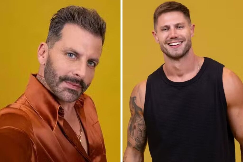 Henri CastellieJonas Sulzbach carregam a energia de Aquário (Imagem: Reprodução digital | Rede Globo)