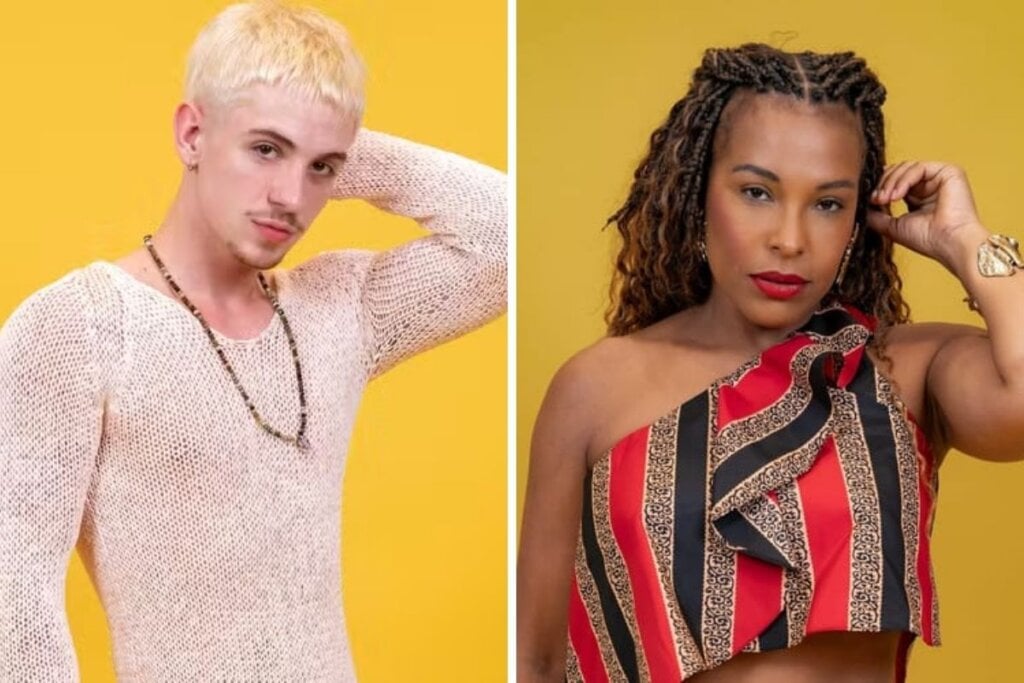 Juliano Floss e Solange Vega representam Gêmeos, signo da comunicação, da curiosidade e da adaptação (Imagem: Reprodução digital | Rede Globo)