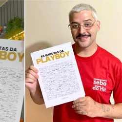 Lucas Hit, 40, pode ser considerado um dos principais colecionadores da Playboy no país: ele possui todas as edições nacionais da publicação, que circulou no Brasil de 1975 a 2017