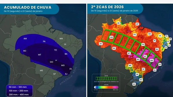 Fenômeno pode provocar acumulados elevados entre os dias 19 e 23 de janeiro em todo o Estado, o que potencializa o risco de alagamentos e deslizamentos
