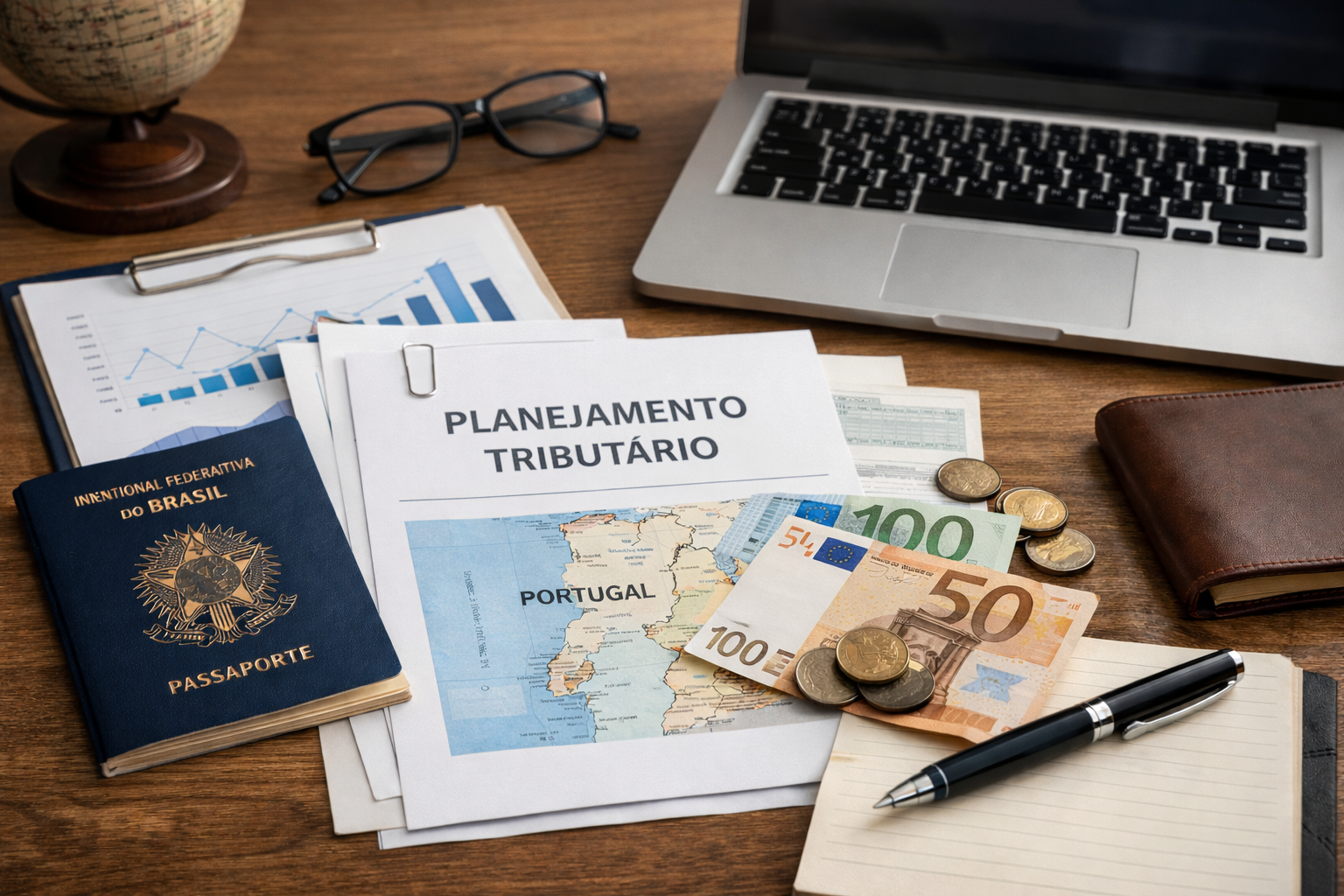 Agora, mudar-se para Portugal também impacta o bolso e os investimentos dos brasileiros. Crédito: Imagem gerada pelo ChatGPT