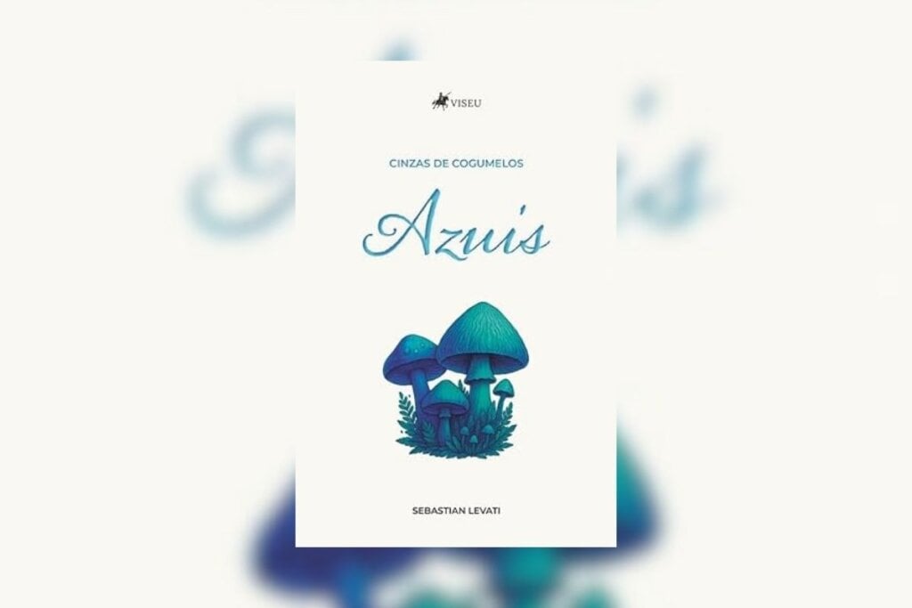 Em “Cinzas de cogumelos azuis”, Sebastian Levati constrói um romance sensível sobre amor, juventude e resistência, ambientado no período da Ditadura Militar (Imagem: Divulgação | Editora Viseu)
