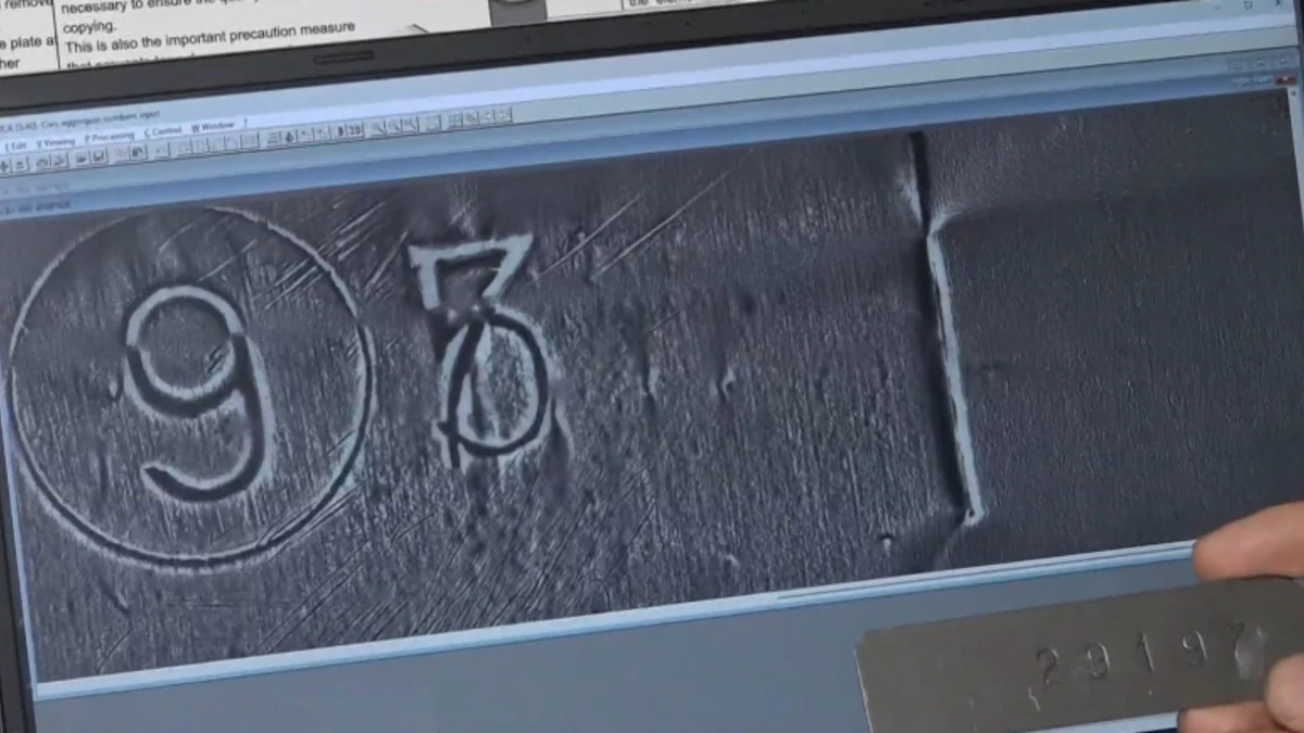 O raio-x identifica quando existe adulteração no chassi ou motor do carro mostrando as marcas invisíveis a olho 