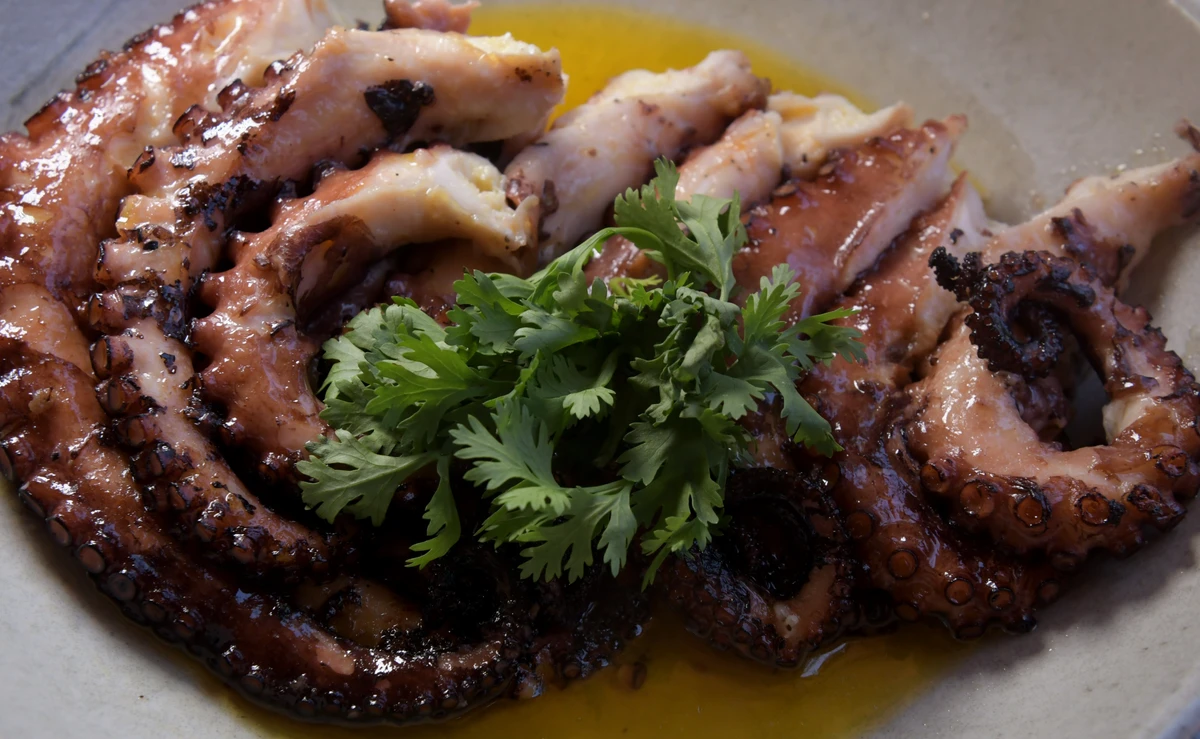 Prato servido no Restaurante Maresias, Manguinhos por Ricardo Medeiros