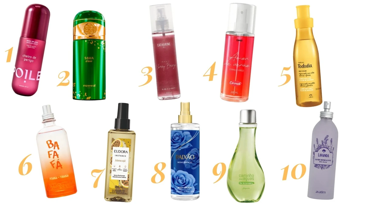 Vitrine de Body splash