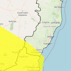 Previsão indica chuva intensa, ventos fortes e possibilidade de granizo; ZCAS pode provocar volumes acima da média na próxima semana