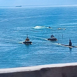 O equipamento militar em questão é o S41 Humaitá, que saiu do Rio de Janeiro e atracou no Porto de Vitória no fim da manhã desta sexta