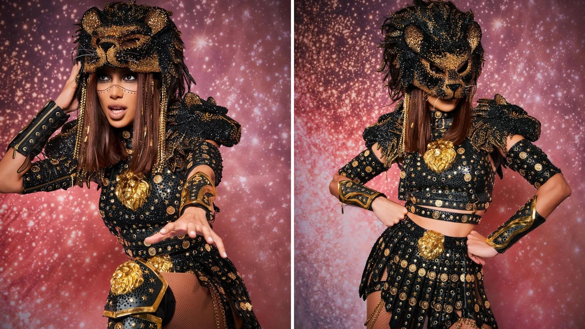 A peça integra o projeto Cosmo, série que traduz os signos do zodíaco em looks criados especialmente para os shows da artista