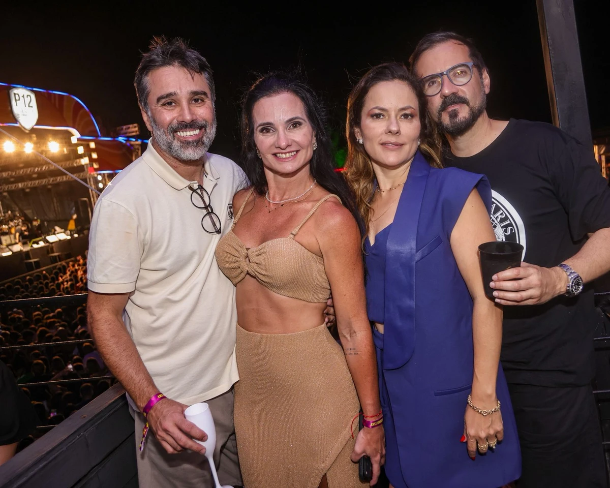 Pedro e Josy Coelho, Francine e Rodrigo Pinho