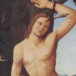 Cristão que se tornou soldado para ajudar outros cristãos condenados pelo Império Romano, acredita-se que ele tenha sido desmascarado e martirizado — não uma, mas duas vezes.