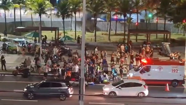 A aposentada Cleunice Aguillar, de 65 anos, estava com o marido quando foi atingida por uma motocicleta na Mata da Praia, na noite de segunda-feira (19)