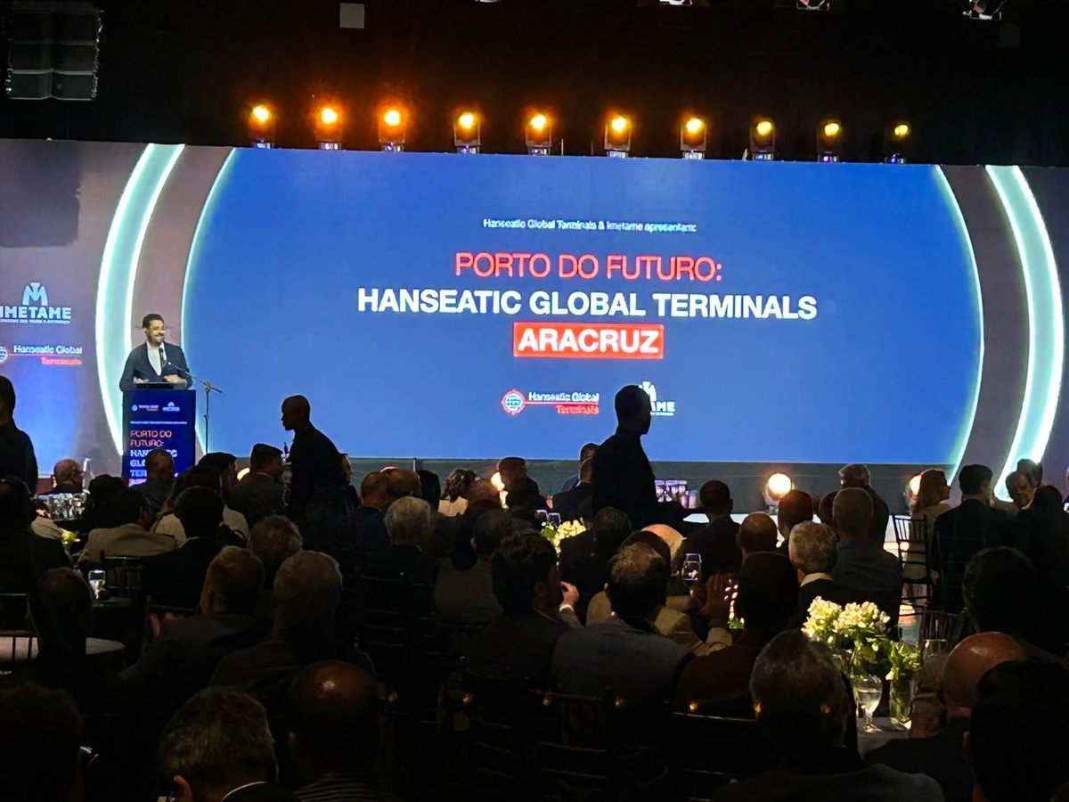 Evento de apresentação do Hanseatic Global Terminals Aracruz, em Vitória
