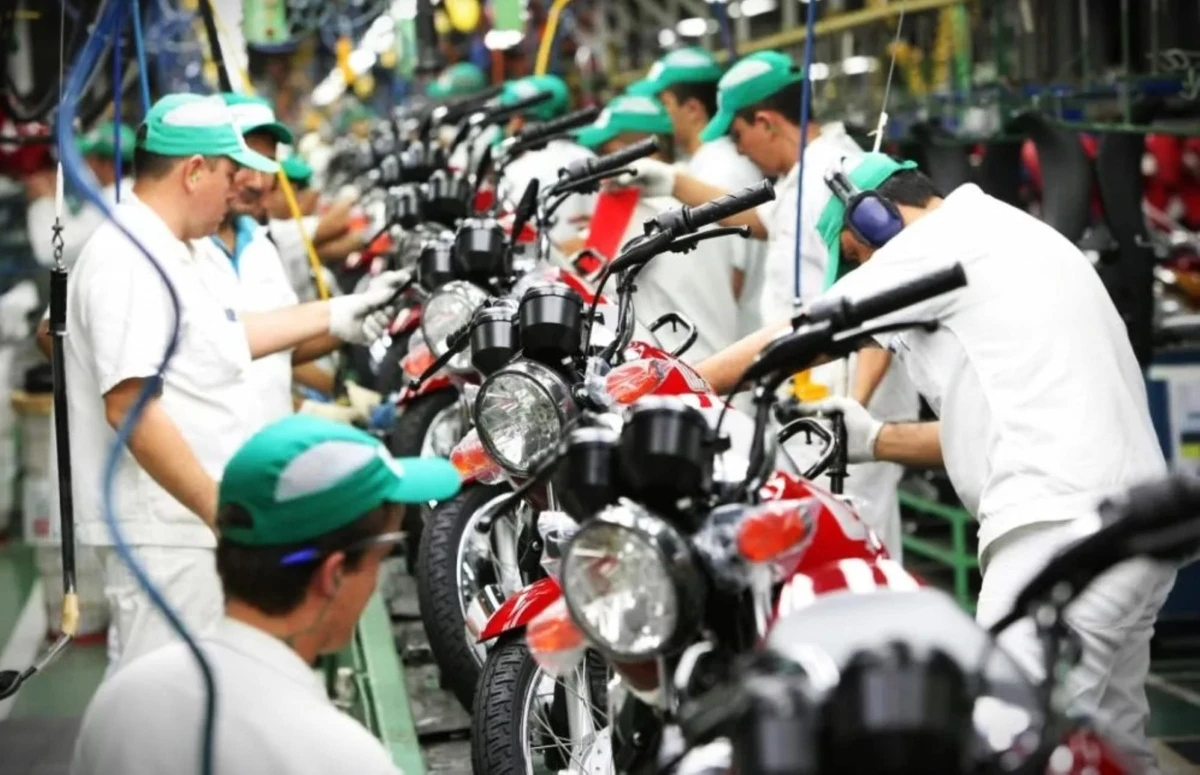 produção de motocicletas no PIM