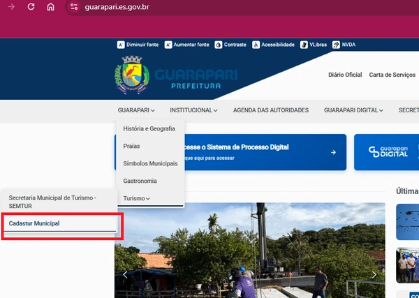 Veículos de excursão deverão fazer inscrição no Cadastur Municipal para acessar Guarapari