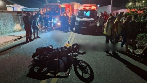 O veículo no qual Thuanny Nunes, 27, e Guilherme de Lima, 24, estavam entrou na pista oposta ao fazer uma curva; a morte do casal foi constatada ainda na rodovia