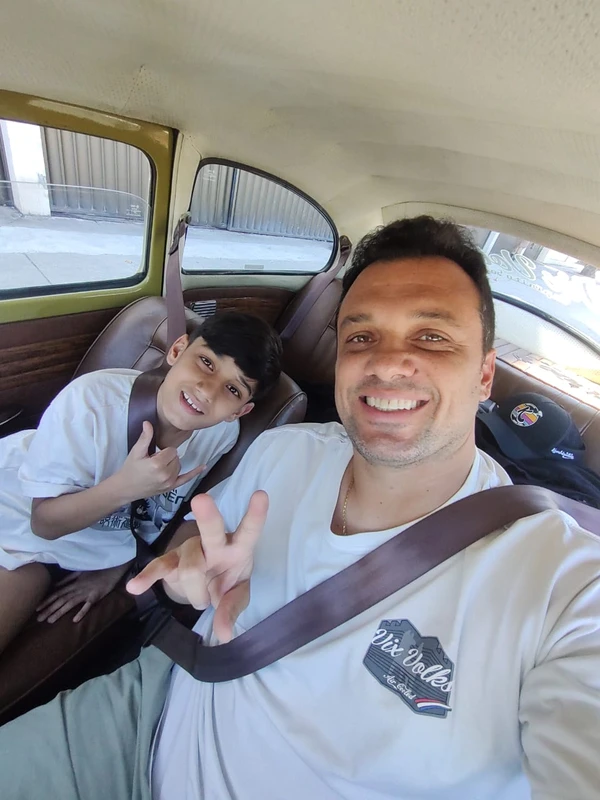 Mário leva as recordações dos passeio em família com o veículo por Mário Palmejani/Arquivo pessoal