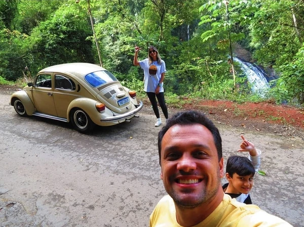 Mário leva as recordações dos passeio em família com o veículo por Mário Palmejani/Arquivo pessoal