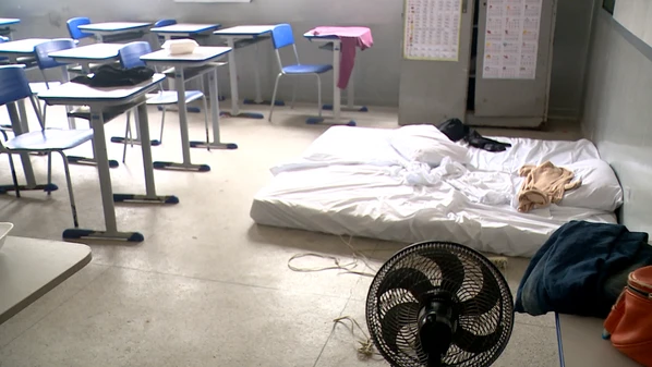 Município do Norte do Estado tem mais de 60 pessoas desabrigadas e desalojadas; moradores foram alocados em uma escola improvisada como abrigo em Rio Quartel