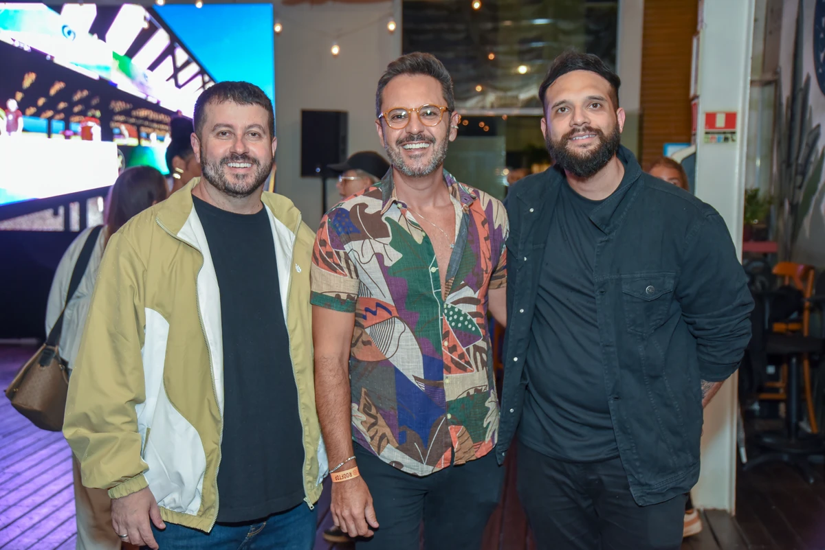 Andy Bonella, Caio Rocha e Gean Clarindo