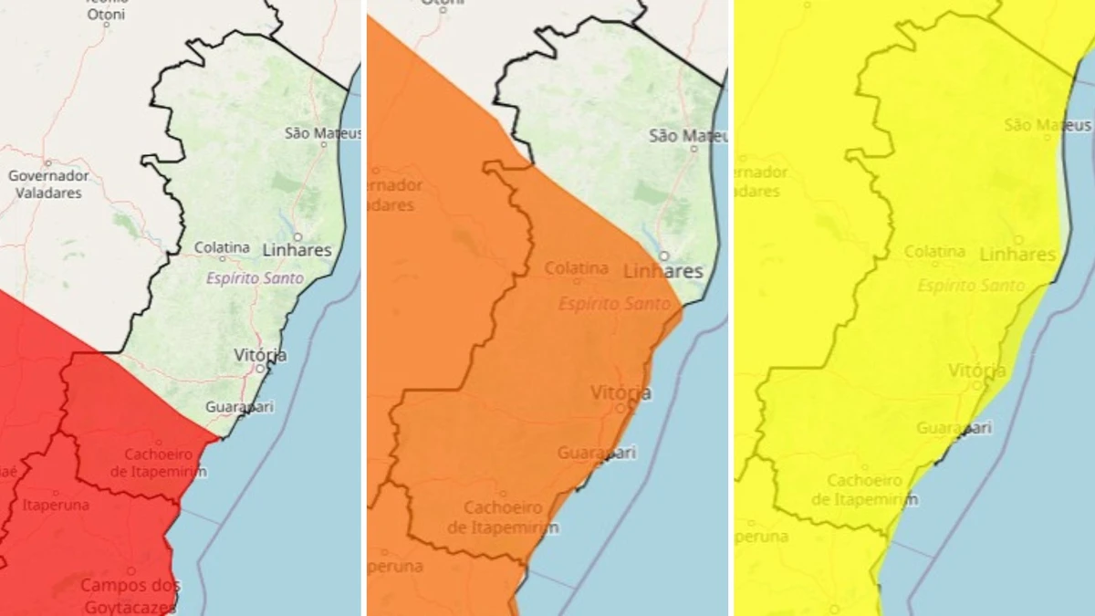 ES recebe alertas para risco de alagamentos e deslizamentos até sábado (24)