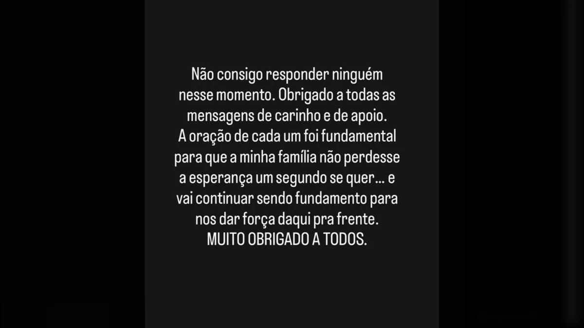 Irmão de Bruno Zambon Destefani, que estava desaparecido desde 15 de janeiro, agradece o apoio durante as buscas