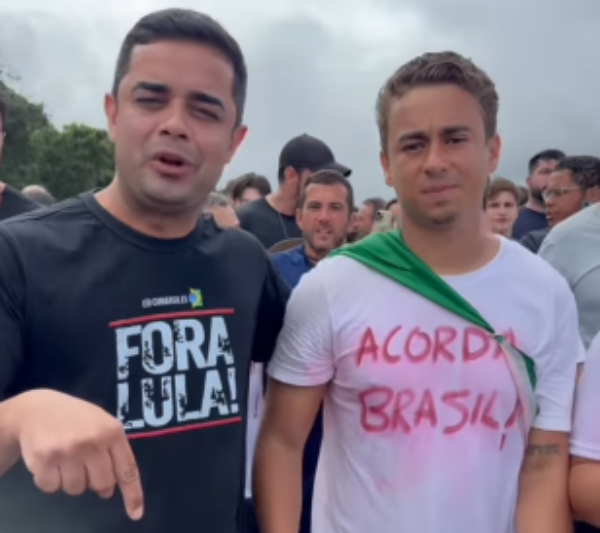 Leo Camargo, servidor da Assembleia Legislativa, se ausenta do trabalho para participar de caminhada de Nikolas Ferreira