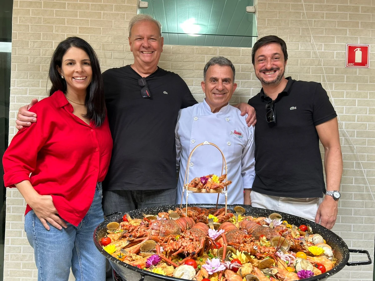 Ana Erlacher,  Paulo Erlacher, Chef Furmiga e Rafael