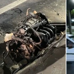 Segundo a PRF, uma pessoa ficou ferida e foi encaminhada para o Hospital Rio Doce com ferimentos moderados