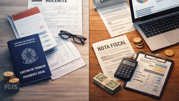 A migração para o modelo PJ amplia o potencial de renda, mas transfere ao profissional a responsabilidade por proteção, reservas e aposentadoria