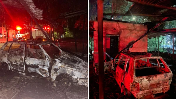 Caso aconteceu na noite de segunda-feira (26); segundo o Corpo de Bombeiros, ninguém ficou ferido