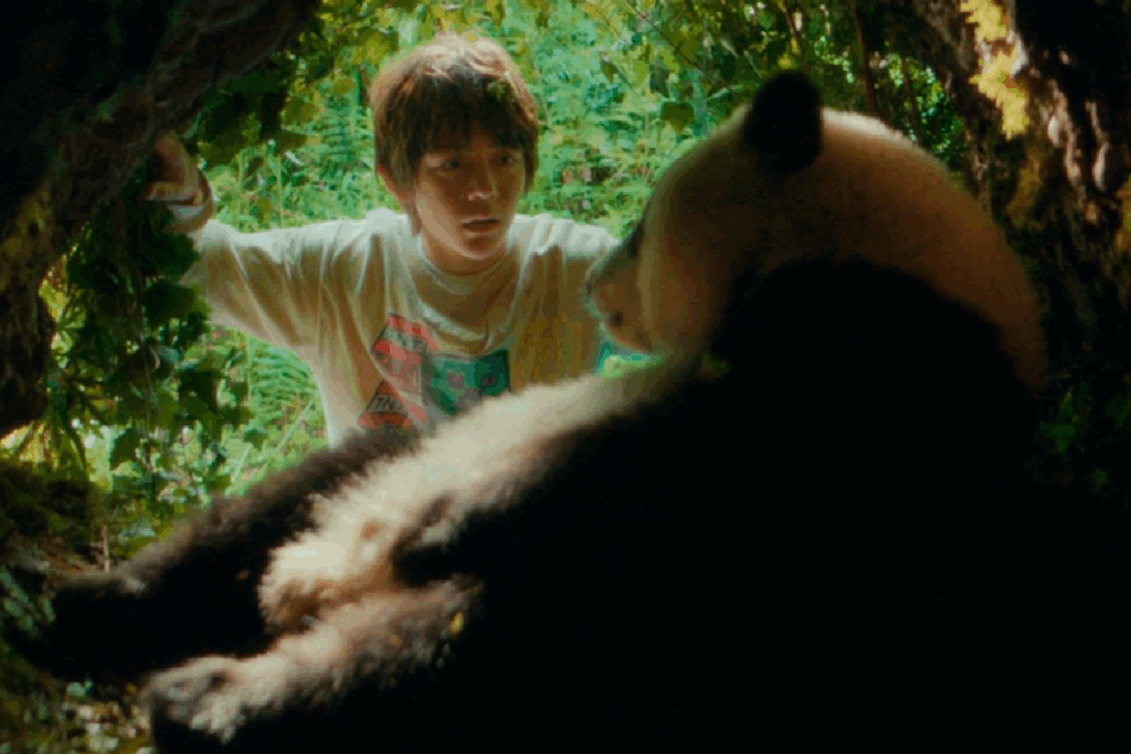 Em “O Menino e o Panda”, um garoto enviado para viver com a avó no interior da China cria um vínculo inesperado com um filhote de panda (Imagem: Reprodução digital | A2 Filmes)