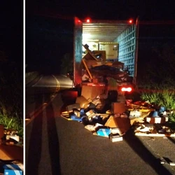 Motorista contou que estacionou para checar um pneu furado e foi ameaçado por um homem armado que saiu de um carro; crime ocorreu na madrugada de quarta-feira (28)