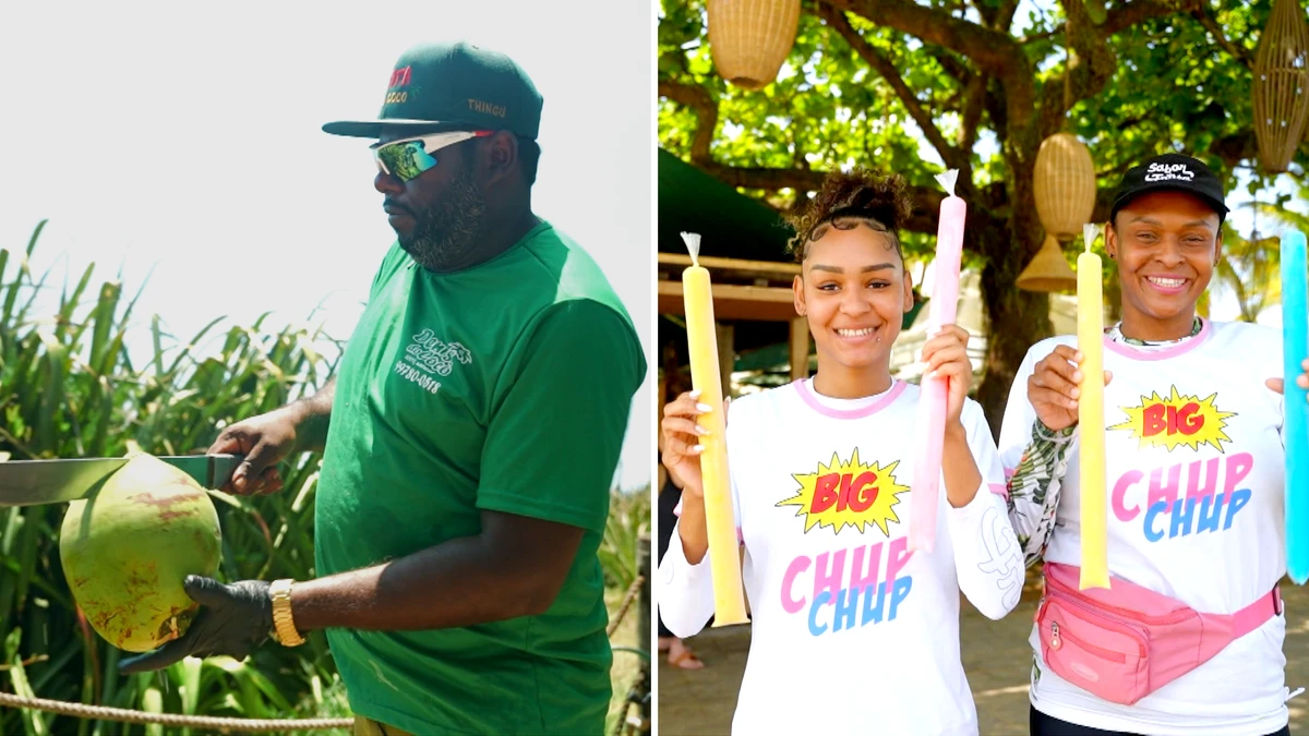 Denis do Coco e Emily Santana com a mãe