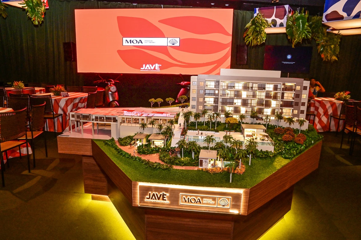 lançamento do primeiro empreendimento da Javé Construtora: o Moa Praia de Iriri.