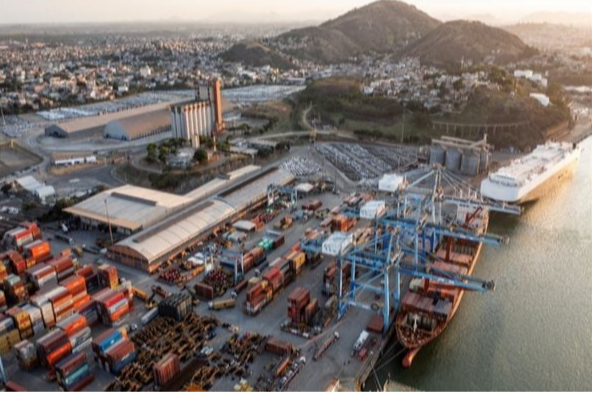 Movimentação no Porto de Vitória . Crédito: VPorts/Divulgação
