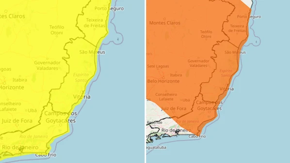 Estado tem aviso de perigo para chuva forte, ventos de até 100 km/h e risco de granizo ao longo deste sábado (31)