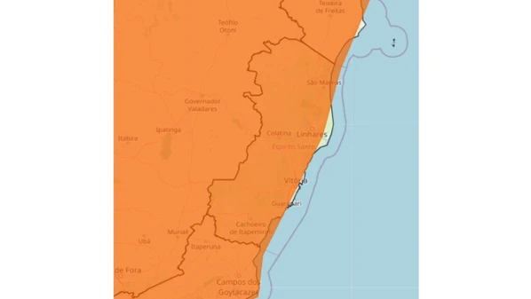 Aviso laranja do Inmet é válido até a manhã de segunda-feira (2) e prevê ventos de até 100 km/h em todo o Estado