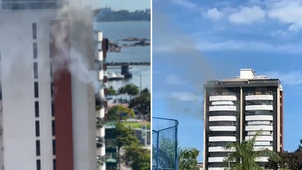 Proprietária saiu para ir à missa e, ao retornar, o fogo já havia iniciado; foram afetadas a parte externa das residências acima e 4 aparelhos de ar-condicionado, mas ninguém se feriu