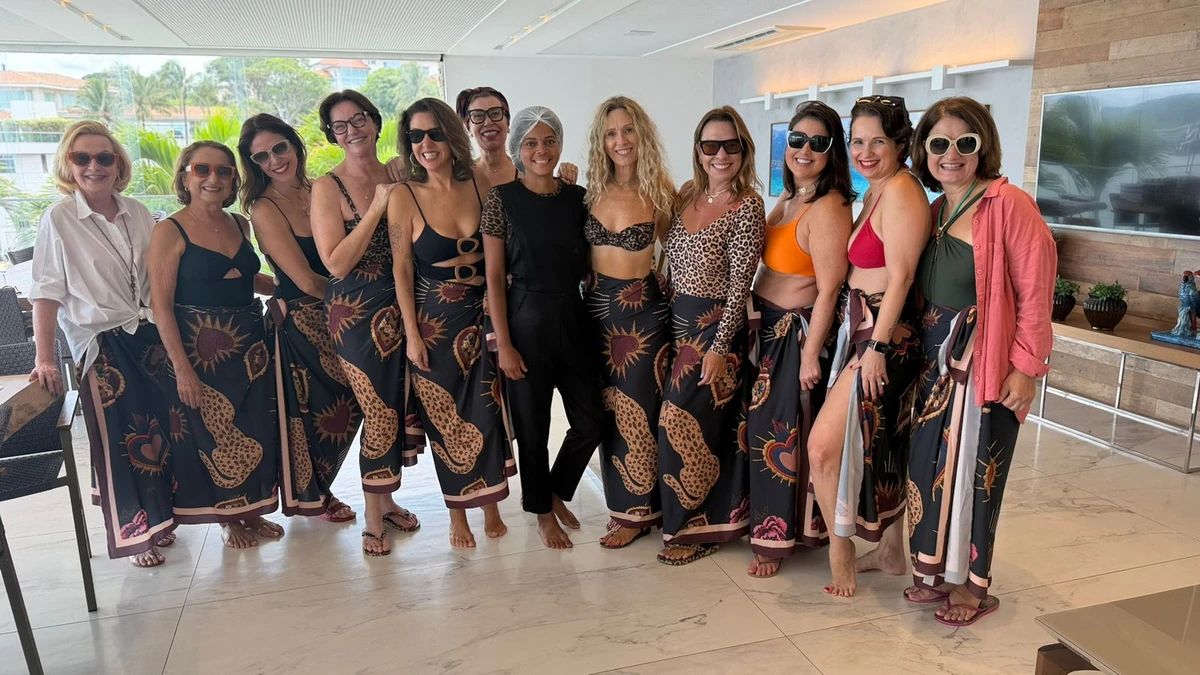 Confaria das Onças com a massoterapeuta Kamila Neves (ao centro)