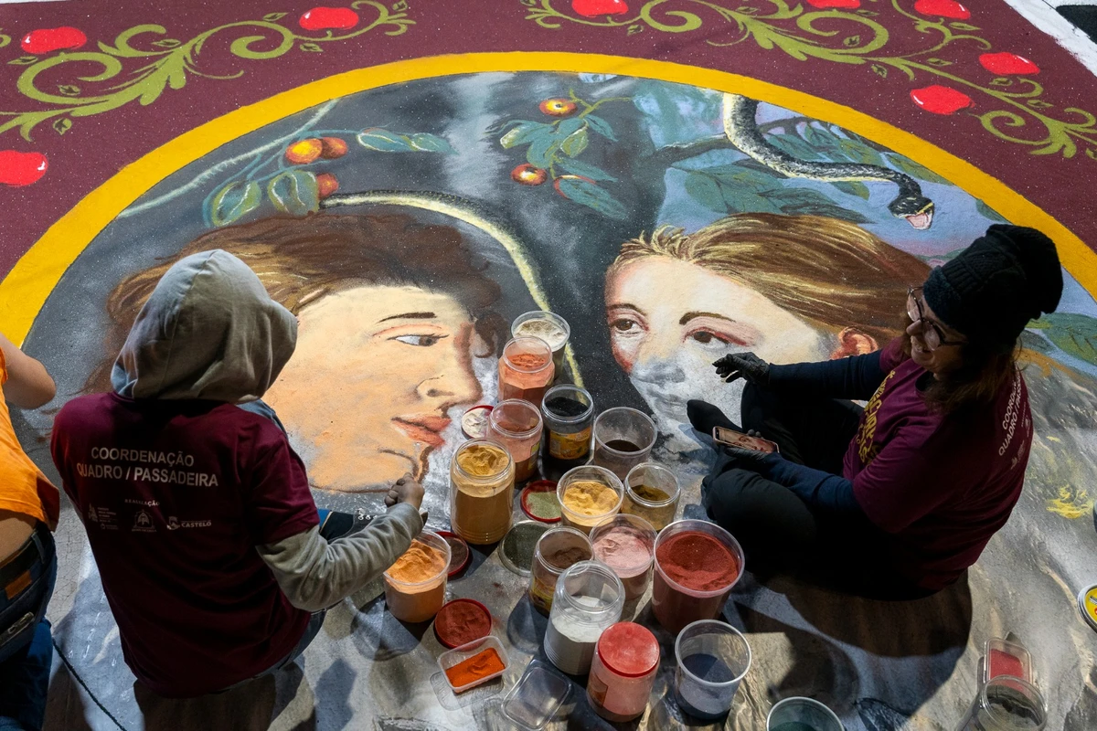 Tapetes de Corpus Christi em Castelo 2025