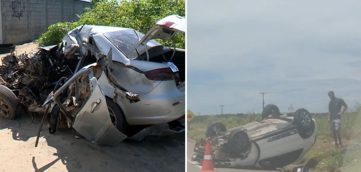 Sete acidentes foram registrados na região, cinco deles aconteceram na BR 101, principalmente no trecho que corta o município de Linhares